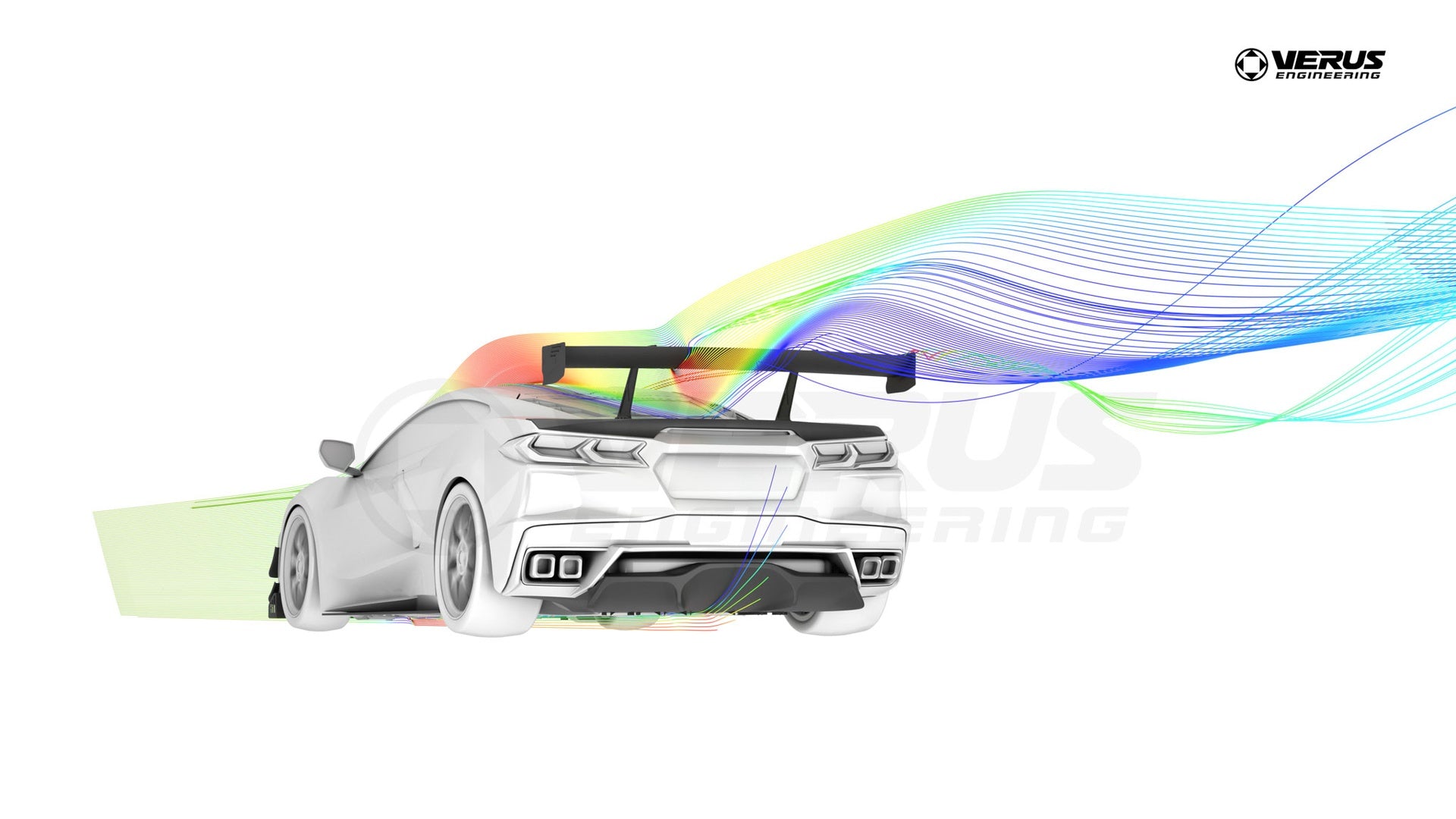 Verus C8/Z06 Swan Neck UCW Rear Wing Kit