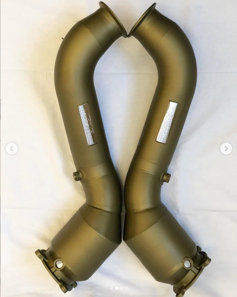 Unobtanium 720S High Flow Downpipes Stainless