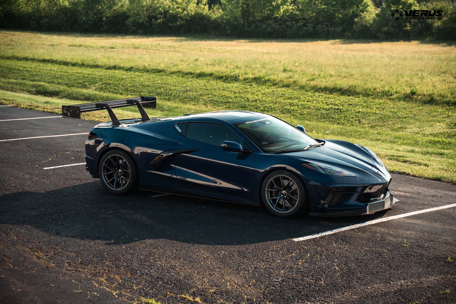 Verus C8/Z06 Swan Neck V1X Rear Wing Kit