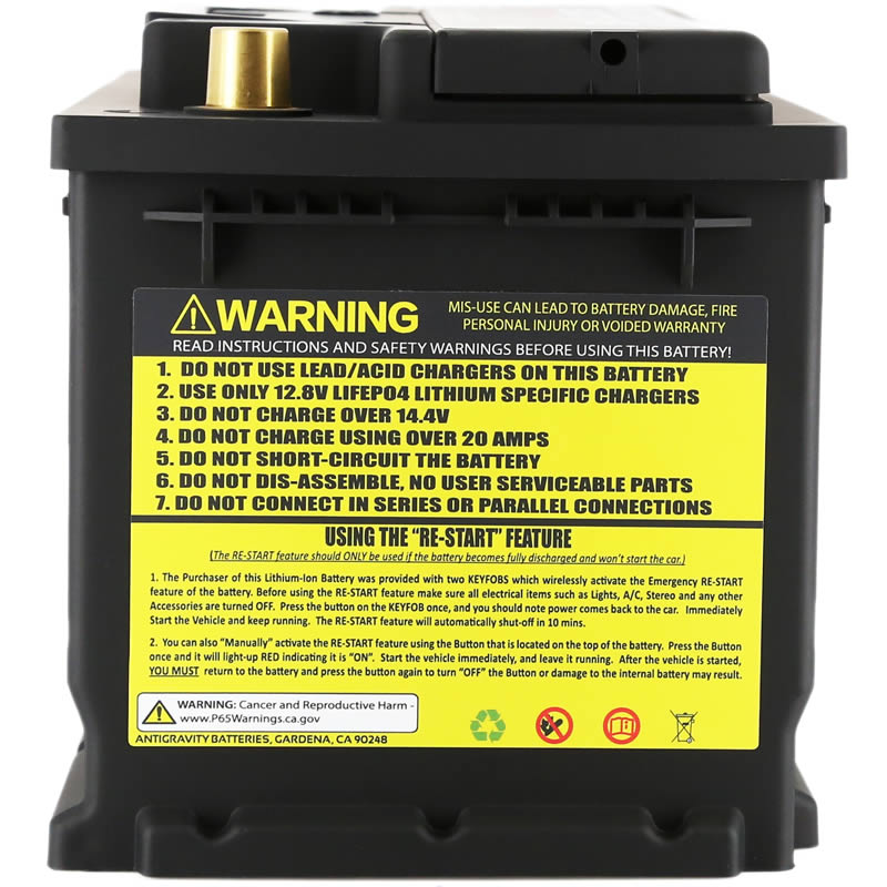 Antigravity H6 60AH Lithium Battery W/ Restart 992/GT