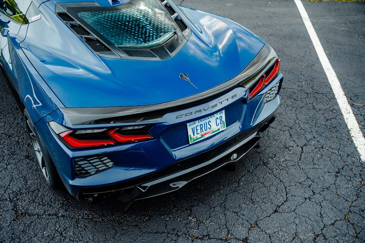 Verus C8 Carbon Ducktail Rear Spoiler