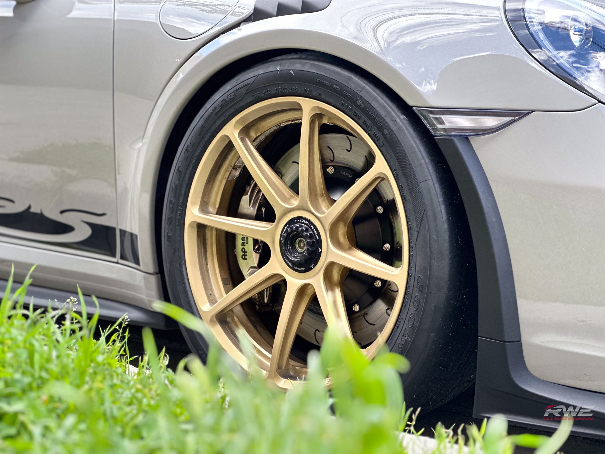 Forgeline "RWE Spec" 19" GE1R Porsche 992 GT3 Wheel Set