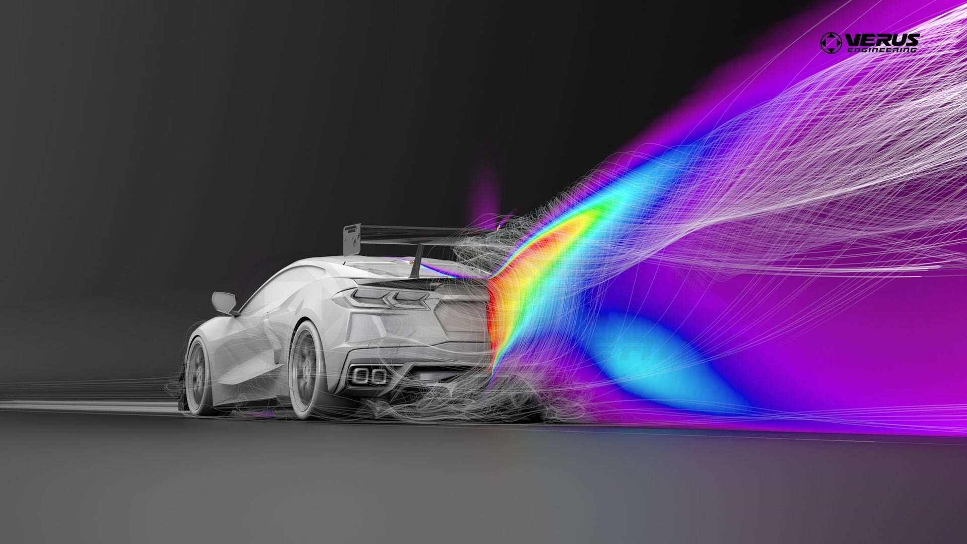 Verus C8/Z06 Swan Neck V1X Rear Wing Kit